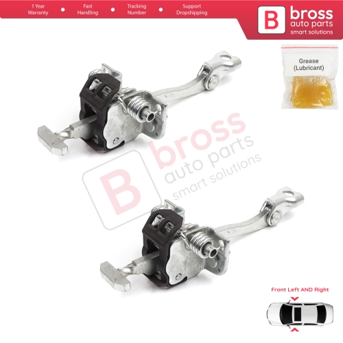 2 Pieces Front Door Hinge Stop Check Strap Limiter for Vauxhall Opel Vectra C Signum 2003-2008 5160245 