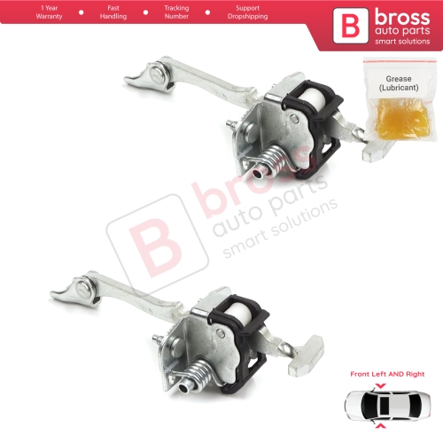 2 Pieces Front Door Hinge Stop Check Strap Limiter for Vauxhall Opel Vectra C Signum 2003-2008 5160245 