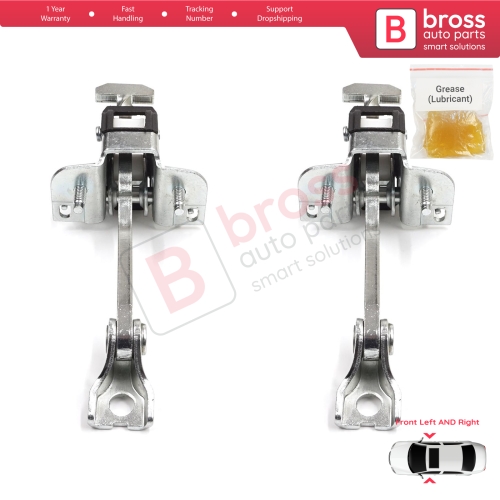 2 Pieces Front Door Hinge Stop Check Strap Limiter for Vauxhall Opel Vectra C Signum 2003-2008 5160245 