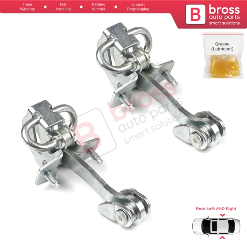 2 Pieces Rear Door Hinge Stop Check Strap Limiter for Vauxhall Opel Vectra C Signum 2003-2008 5160246 