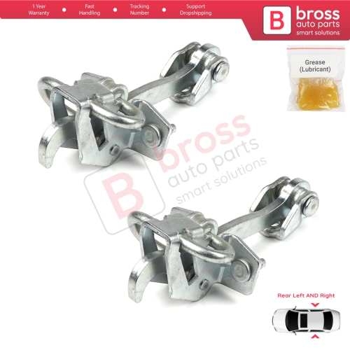 2 Pieces Rear Door Hinge Stop Check Strap Limiter for Vauxhall Opel Vectra C Signum 2003-2008 5160246 