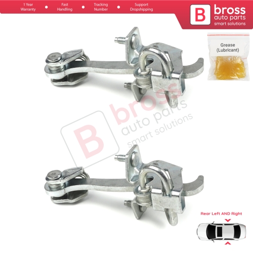 2 Pieces Rear Door Hinge Stop Check Strap Limiter for Vauxhall Opel Vectra C Signum 2003-2008 5160246 