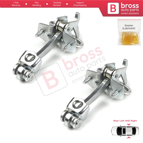 2 Pieces Rear Door Hinge Stop Check Strap Limiter for Vauxhall Opel Vectra C Signum 2003-2008 5160246 