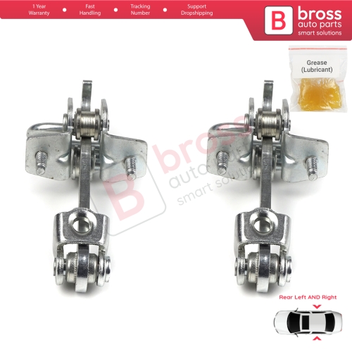 2 Pieces Rear Door Hinge Stop Check Strap Limiter for Vauxhall Opel Vectra C Signum 2003-2008 5160246 