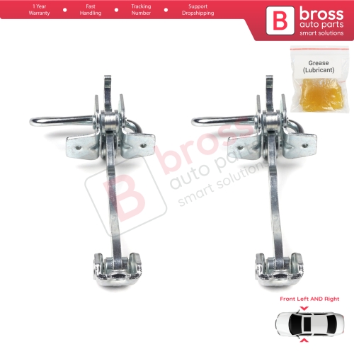 2 Pieces Front Door Hinge Stop Check Strap Limiter for Vauxhall Opel Astra G 1998-2009 4/5 Door 160249