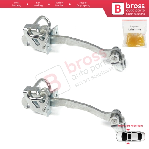 2 Pieces Front Door Hinge Stop Check Strap Limiter for Vauxhall Opel Astra G 1998-2009 4/5 Door 160249