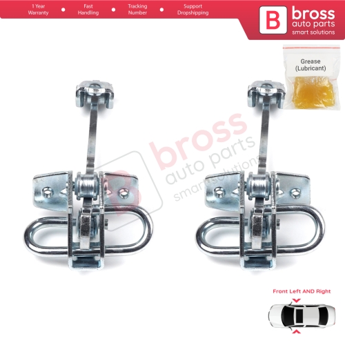 2 Pieces Front Door Hinge Stop Check Strap Limiter for Vauxhall Opel Astra G 1998-2009 2/3 Door Zafira A 1999-2006 160245 