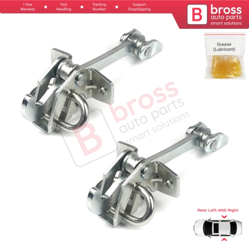 2 Pieces Rear Door Hinge Stop Check Strap Limiter for Vauxhall Opel Astra G 1998-2009 Zafira A 1999-2006 160243
