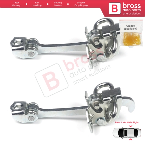 2 Pieces Rear Door Hinge Stop Check Strap Limiter for Vauxhall Opel Astra G 1998-2009 Zafira A 1999-2006 160243