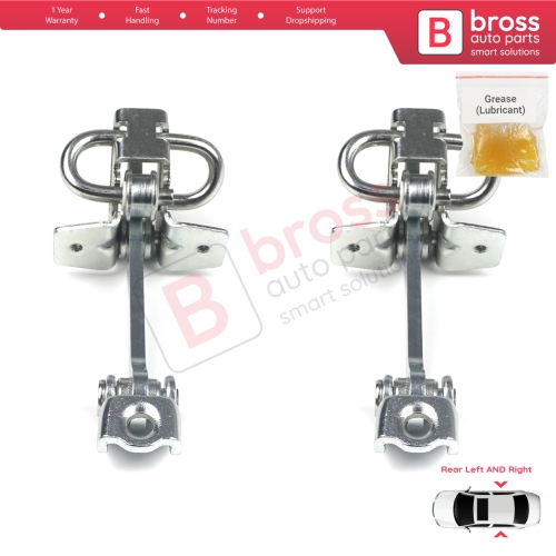 2 Pieces Rear Door Hinge Stop Check Strap Limiter for Vauxhall Opel Astra G 1998-2009 Zafira A 1999-2006 160243