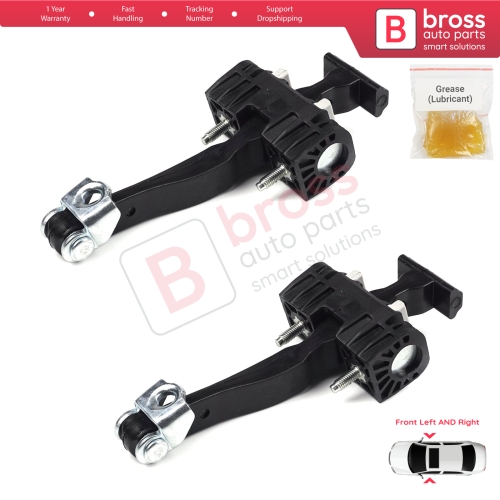 2 Pieces Front Door Hinge Stop Check Strap Limiter for Vauxhall Opel Astra H MK5 2004-2014 2/3/4/5 Door 5160251 13107175