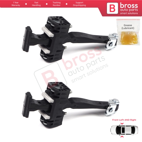 2 Pieces Front Door Hinge Stop Check Strap Limiter for Vauxhall Opel Astra H MK5 2004-2014 2/3/4/5 Door 5160251 13107175