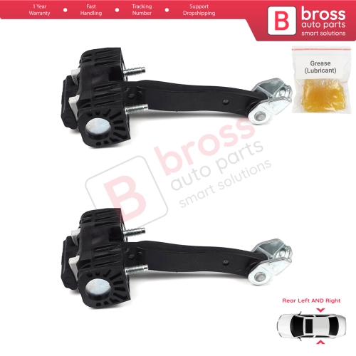 2 Pieces Rear Door Hinge Stop Check Strap Limiter for Vauxhall Opel Astra H MK5 5160252 13107851