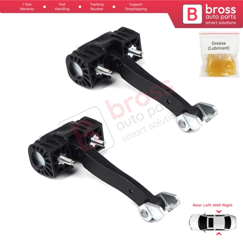 2 Pieces Rear Door Hinge Stop Check Strap Limiter for Vauxhall Opel Astra H MK5 5160252 13107851