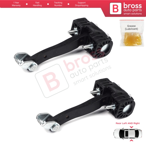 2 Pieces Rear Door Hinge Stop Check Strap Limiter for Vauxhall Opel Astra H MK5 5160252 13107851