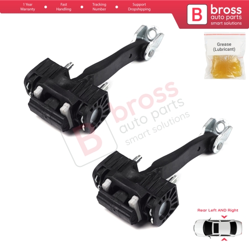 2 Pieces Rear Door Hinge Stop Check Strap Limiter for Vauxhall Opel Astra H MK5 5160252 13107851