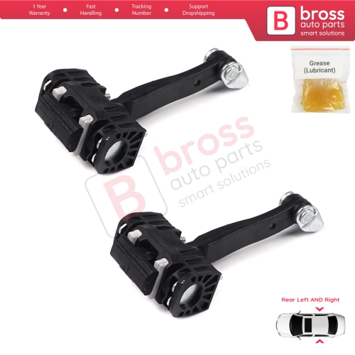 2 Pieces Rear Door Hinge Stop Check Strap Limiter for Vauxhall Opel Astra H MK5 5160252 13107851