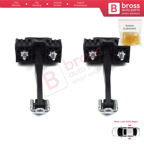 2 Pieces Rear Door Hinge Stop Check Strap Limiter for Vauxhall Opel Astra H MK5 5160252 13107851