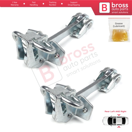 2 Pieces Rear Door Hinge Stop Check Strap Limiter for Vauxhall Opel Corsa C X01 2000-2009 160257 