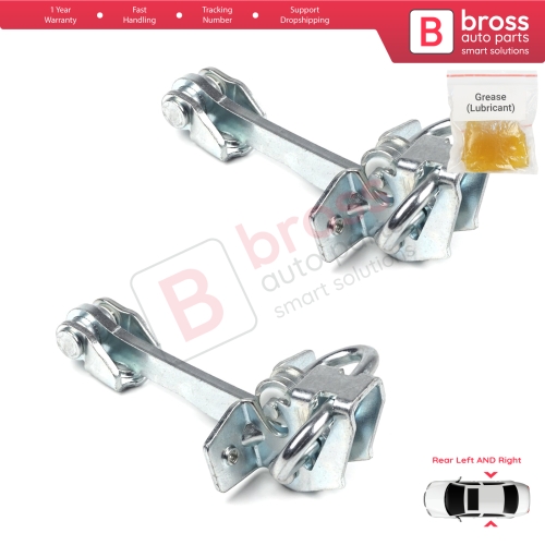 2 Pieces Rear Door Hinge Stop Check Strap Limiter for Vauxhall Opel Corsa C X01 2000-2009 160257 
