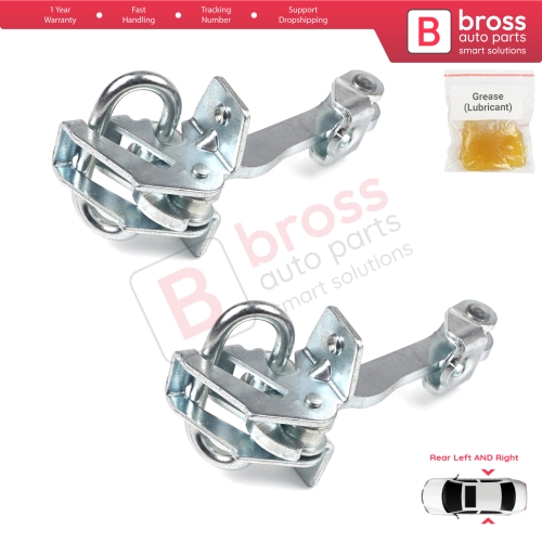 2 Pieces Rear Door Hinge Stop Check Strap Limiter for Vauxhall Opel Corsa C X01 2000-2009 160257 