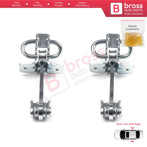 2 Pieces Rear Door Hinge Stop Check Strap Limiter for Vauxhall Opel Corsa C X01 2000-2009 160257 