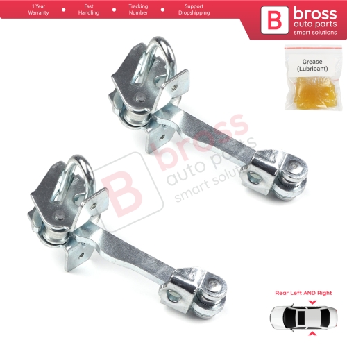2 Pieces Rear Door Hinge Stop Check Strap Limiter for Vauxhall Opel Corsa C X01 2000-2009 160257 
