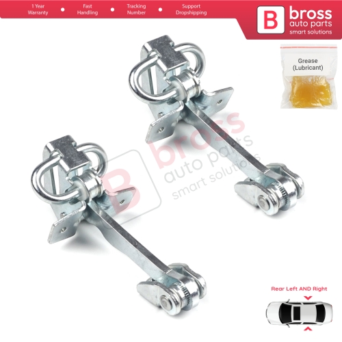 2 Pieces Rear Door Hinge Stop Check Strap Limiter for Vauxhall Opel Corsa C X01 2000-2009 160257 
