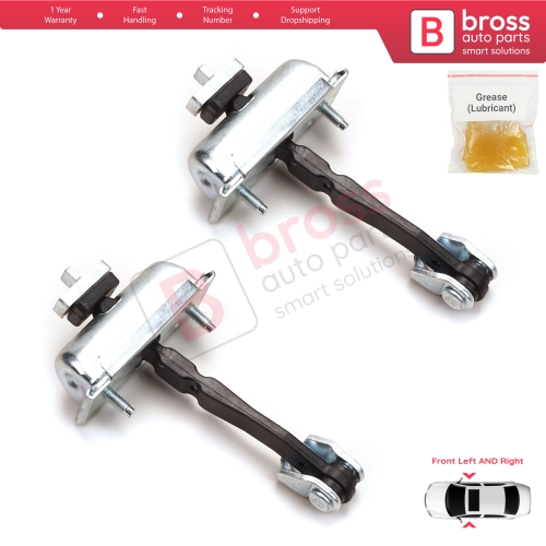 2 Pieces Front Door Hinge Stop Check Strap Limiter for Vauxhall Opel Corsa D 2006-2014 4/5-Door 5160257 