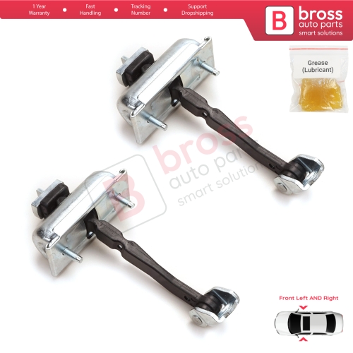 2 Pieces Front Door Hinge Stop Check Strap Limiter for Vauxhall Opel Corsa D 2006-2014 4/5-Door 5160257 