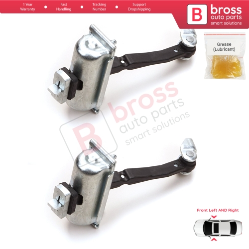 2 Pieces Front Door Hinge Stop Check Strap Limiter for Vauxhall Opel Corsa D 2006-2014 4/5-Door 5160257 