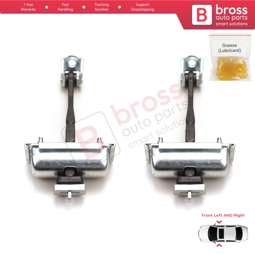 2 Pieces Front Door Hinge Stop Check Strap Limiter for Vauxhall Opel Corsa D 2006-2014 4/5-Door 5160257 
