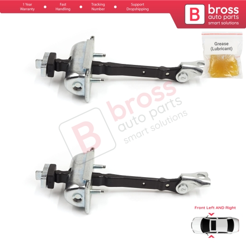 2 Pieces Front Door Hinge Stop Check Strap Limiter for Vauxhall Opel Astra J Cascada 160010 13270665