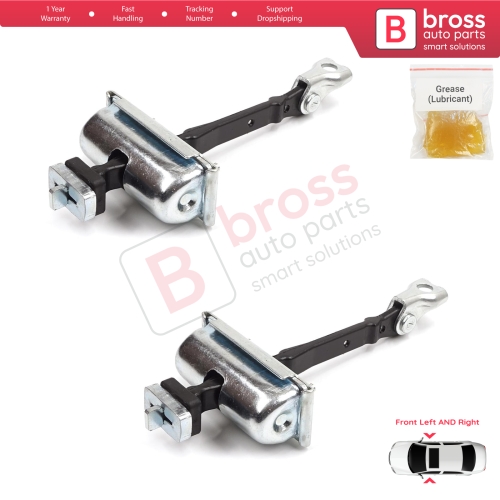2 Pieces Front Door Hinge Stop Check Strap Limiter for Vauxhall Opel Astra J Cascada 160010 13270665
