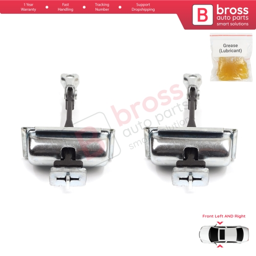 2 Pieces Front Door Hinge Stop Check Strap Limiter for Vauxhall Opel Astra J Cascada 160010 13270665
