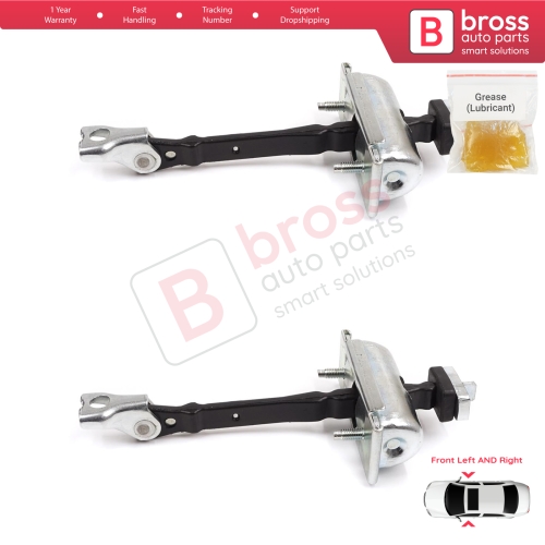 2 Pieces Front Door Hinge Stop Check Strap Limiter for Vauxhall Opel Astra J Cascada 160010 13270665