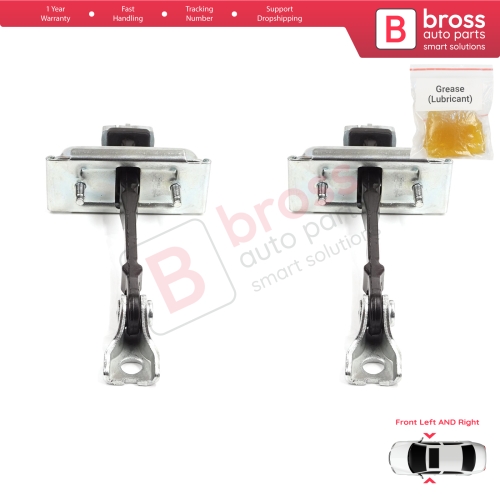 2 Pieces Front Door Hinge Stop Check Strap Limiter for Vauxhall Opel Astra J Cascada 160010 13270665