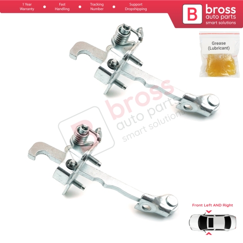 2 Pieces Front Door Hinge Stop Check Strap Limiter for Renault Trafic MK2 Vauxhall Opel Vivaro A Nissan PriMastar X83 4408993
