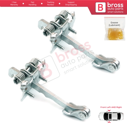 2 Pieces Front Door Hinge Stop Check Strap Limiter for Renault Trafic MK2 Vauxhall Opel Vivaro A Nissan PriMastar X83 4408993