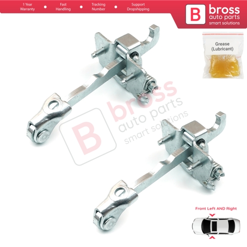 2 Pieces Front Door Hinge Stop Check Strap Limiter for Renault Trafic MK2 Vauxhall Opel Vivaro A Nissan PriMastar X83 4408993