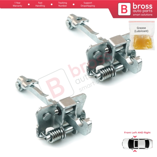 2 Pieces Front Door Hinge Stop Check Strap Limiter for Renault Trafic MK2 Vauxhall Opel Vivaro A Nissan PriMastar X83 4408993