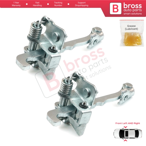 2 Pieces Front Door Hinge Stop Check Strap Limiter for Renault Trafic MK2 Vauxhall Opel Vivaro A Nissan PriMastar X83 4408993