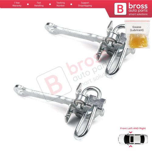 2 Pieces Front Door Hinge Stop Check Strap Limiter for Vauxhall Opel Omega B 1994-2003 Cadillac Catera 1997-2001 5160232