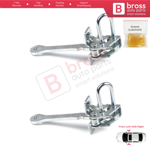 2 Pieces Front Door Hinge Stop Check Strap Limiter for Vauxhall Opel Omega B 1994-2003 Cadillac Catera 1997-2001 5160232
