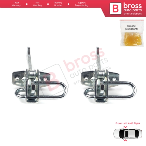 2 Pieces Front Door Hinge Stop Check Strap Limiter for Vauxhall Opel Omega B 1994-2003 Cadillac Catera 1997-2001 5160232