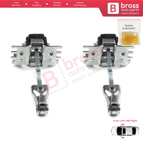 2 Pieces Rear Door Hinge Stop Check Strap Limiter for Renault Laguna MK2 2001-2007 Twingo 2 2007-2014 Wind 8200000722