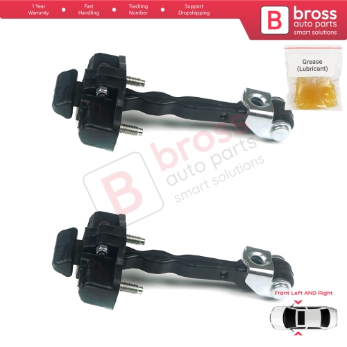 2 Pieces Front Door Hinge Stop Check Strap Limiter for Renault Clio MK4 Grandtour Hatchback Estate 2012-2021 804306179R 
