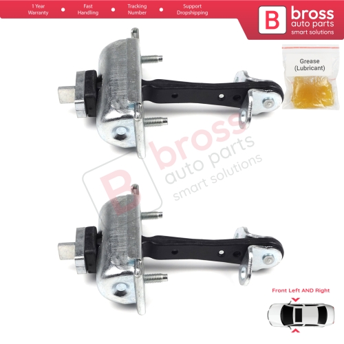 2 Pieces Front Door Hinge Stop Check Strap Limiter for Ford Transit MK7 2006-2014 Tourneo 6C1AV23500AC 