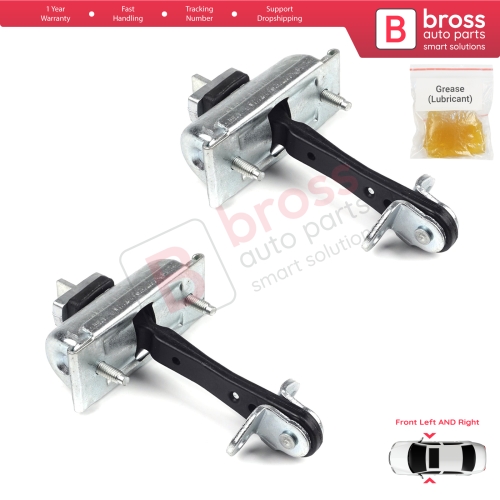 2 Pieces Front Door Hinge Stop Check Strap Limiter for Ford Transit MK7 2006-2014 Tourneo 6C1AV23500AC 