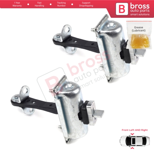 2 Pieces Front Door Hinge Stop Check Strap Limiter for Ford Transit MK7 2006-2014 Tourneo 6C1AV23500AC 